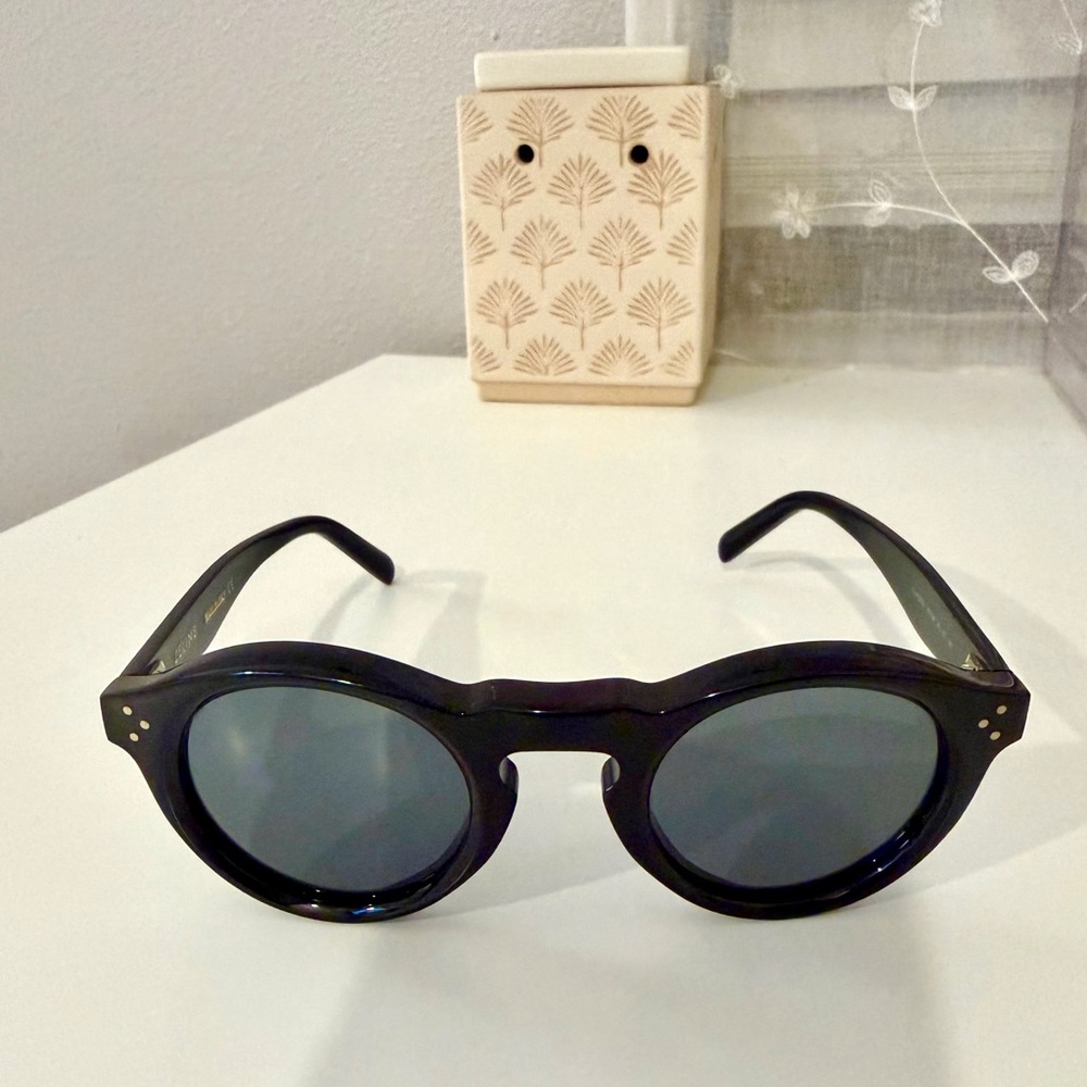 Celine Black Round Sunglasses
